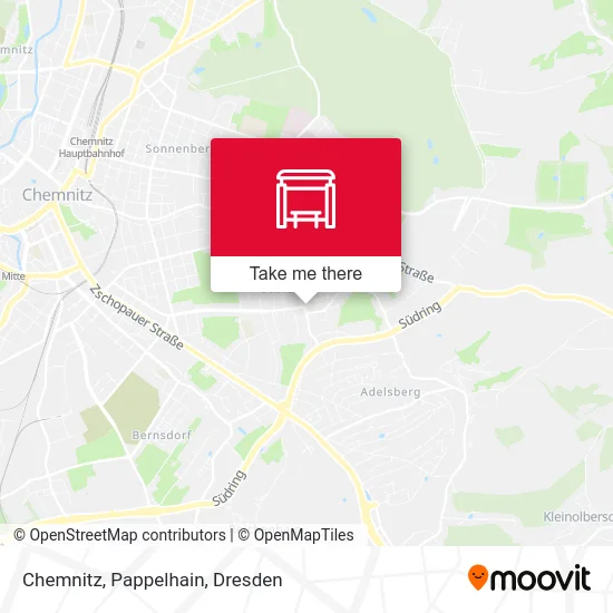Карта Chemnitz, Pappelhain