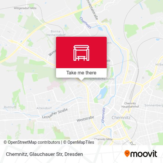 Карта Chemnitz, Glauchauer Str