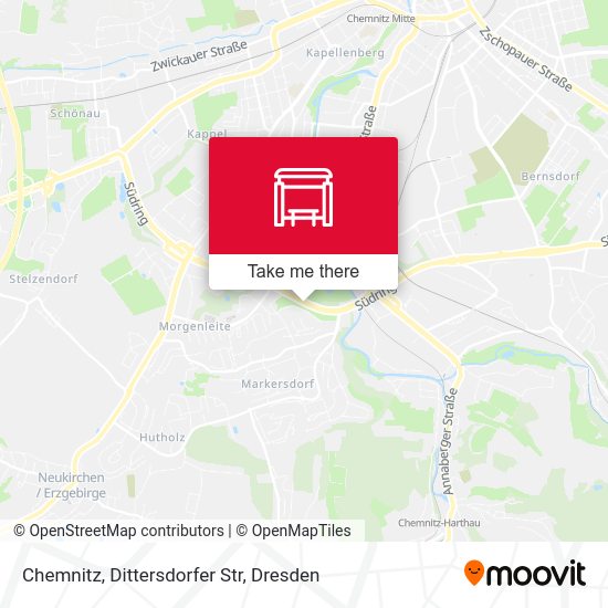 Карта Chemnitz, Dittersdorfer Str