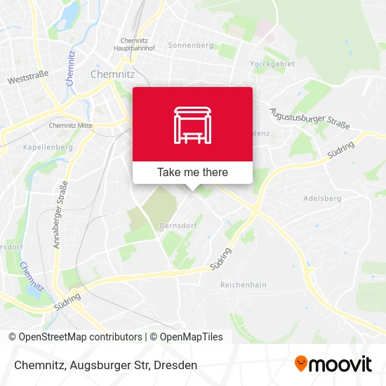 Карта Chemnitz, Augsburger Str