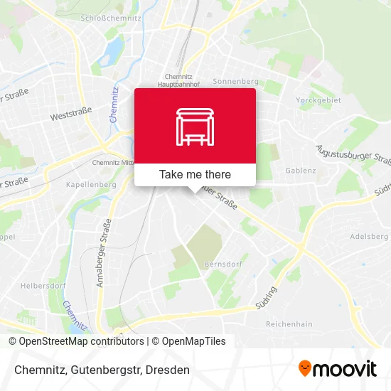 Карта Chemnitz, Gutenbergstr