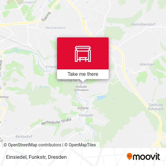 Карта Einsiedel, Funkstr