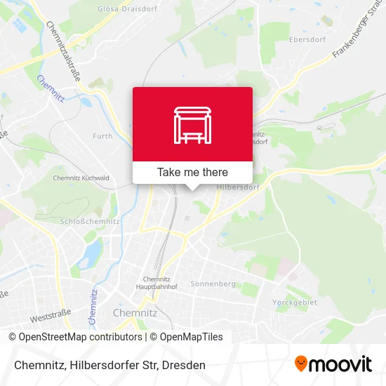 Карта Chemnitz, Hilbersdorfer Str