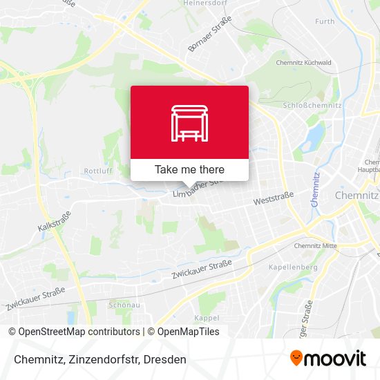 Карта Chemnitz, Zinzendorfstr