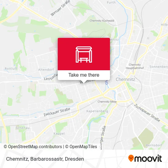 Карта Chemnitz, Barbarossastr