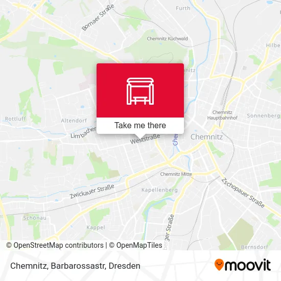 Карта Chemnitz, Barbarossastr