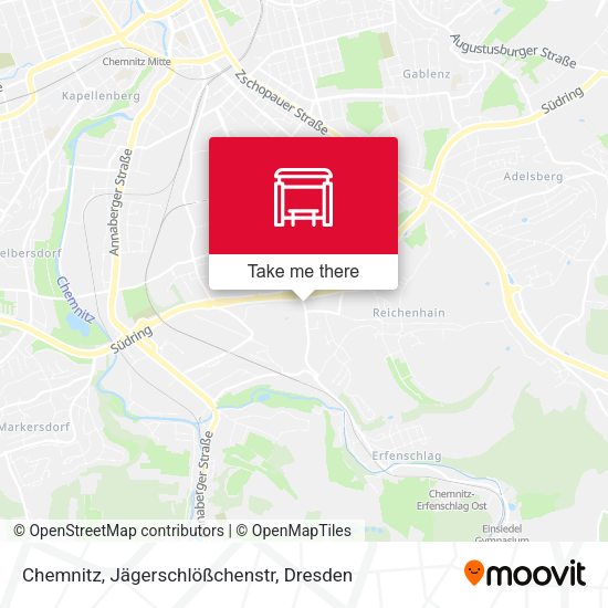 Карта Chemnitz, Jägerschlößchenstr