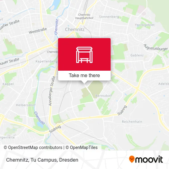 Карта Chemnitz, Tu Campus