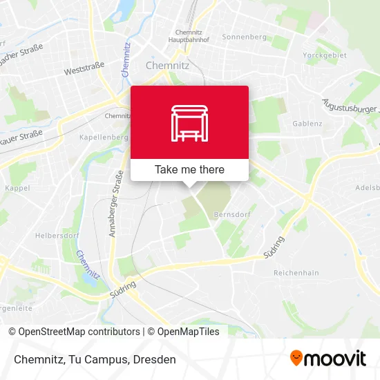 Карта Chemnitz, Tu Campus
