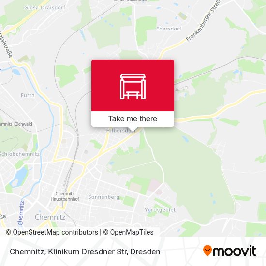 Карта Chemnitz, Klinikum Dresdner Str