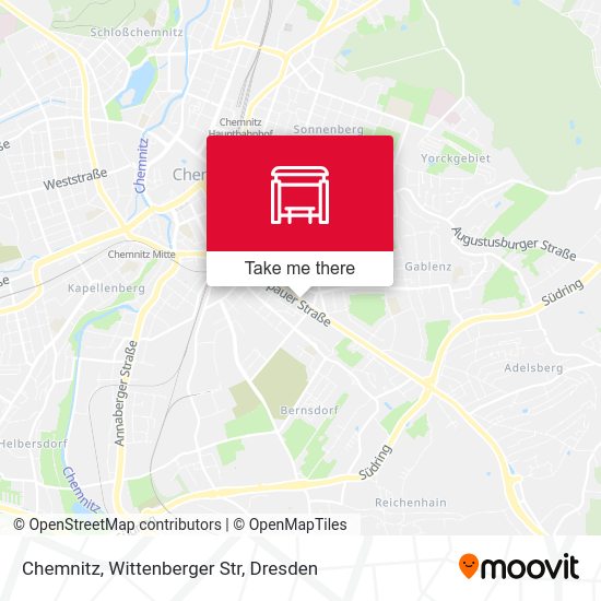 Карта Chemnitz, Wittenberger Str