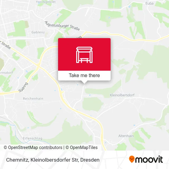 Карта Chemnitz, Kleinolbersdorfer Str