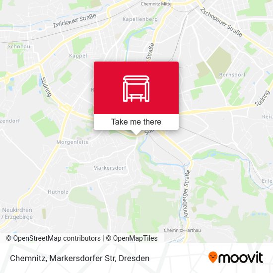 Карта Chemnitz, Markersdorfer Str