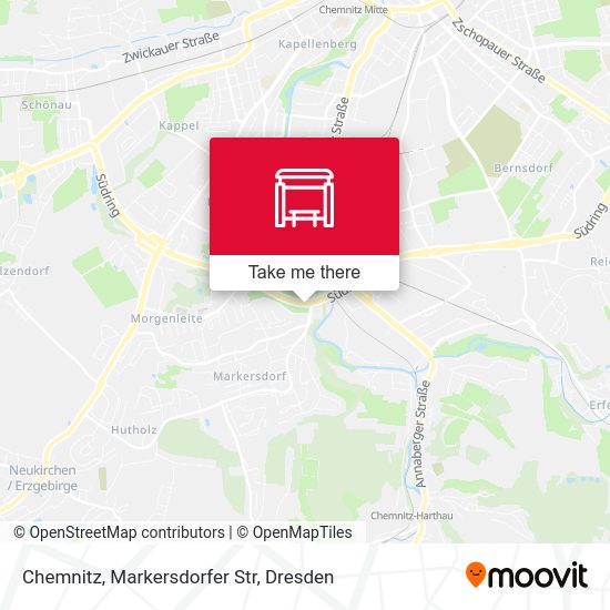 Карта Chemnitz, Markersdorfer Str