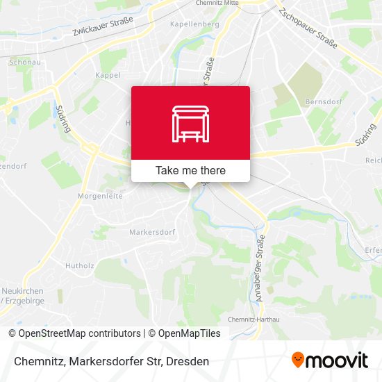 Карта Chemnitz, Markersdorfer Str