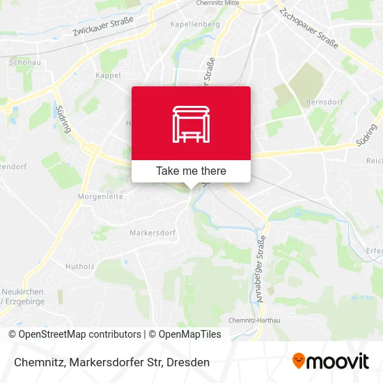 Карта Chemnitz, Markersdorfer Str