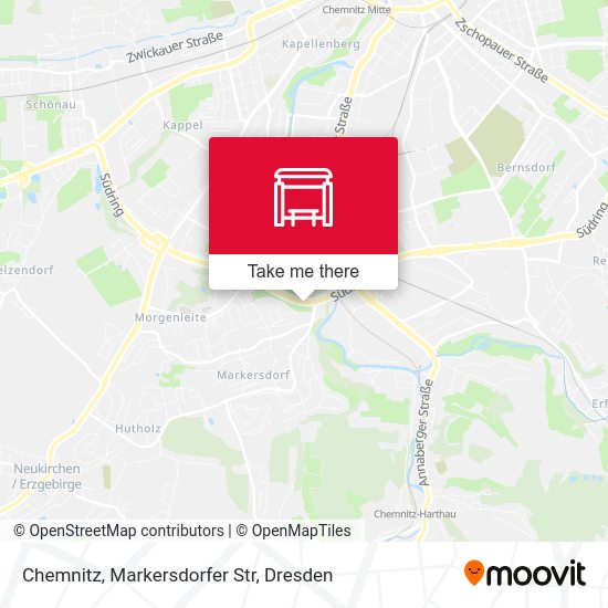 Карта Chemnitz, Markersdorfer Str
