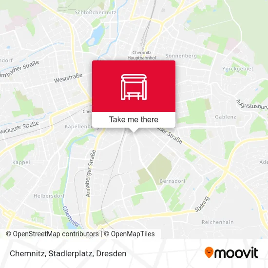 Карта Chemnitz, Stadlerplatz