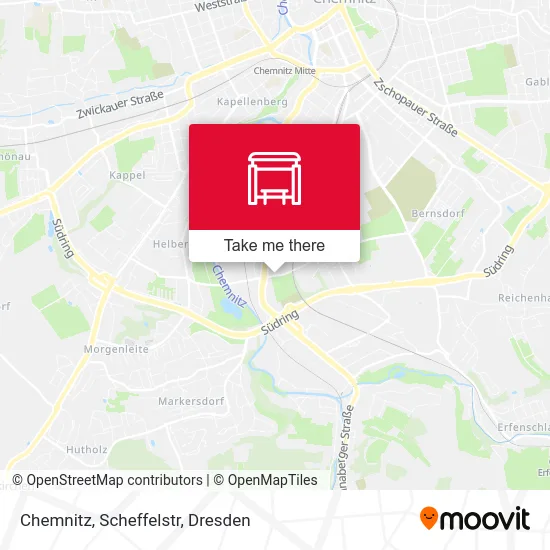Карта Chemnitz, Scheffelstr