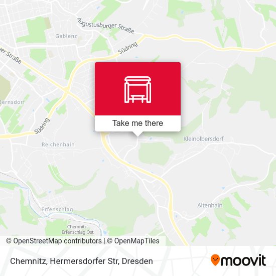 Карта Chemnitz, Hermersdorfer Str