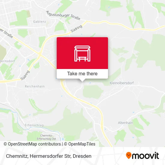 Карта Chemnitz, Hermersdorfer Str