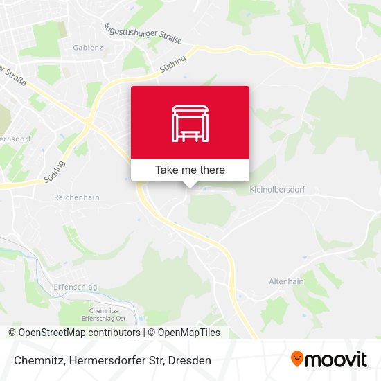 Карта Chemnitz, Hermersdorfer Str