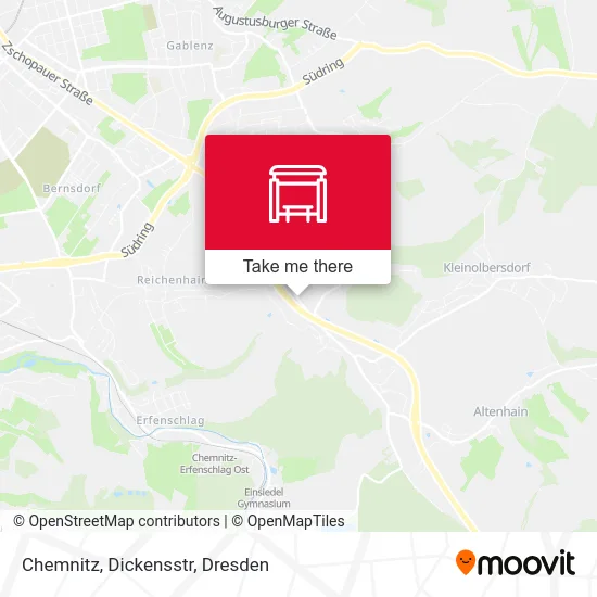 Карта Chemnitz, Dickensstr