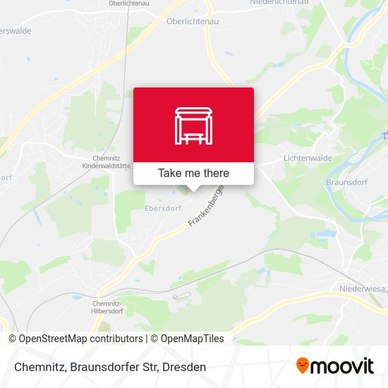 Карта Chemnitz, Braunsdorfer Str