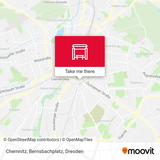 Карта Chemnitz, Bernsbachplatz