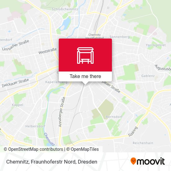 Карта Chemnitz, Fraunhoferstr Nord