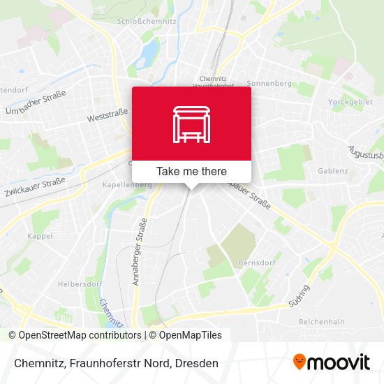 Карта Chemnitz, Fraunhoferstr Nord