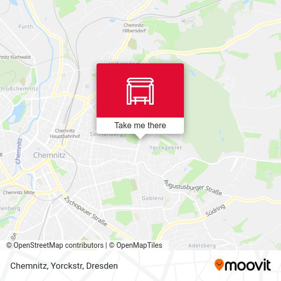 Карта Chemnitz, Yorckstr