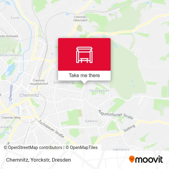 Карта Chemnitz, Yorckstr