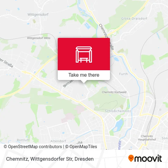 Карта Chemnitz, Wittgensdorfer Str