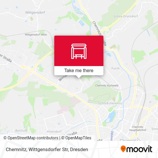 Карта Chemnitz, Wittgensdorfer Str