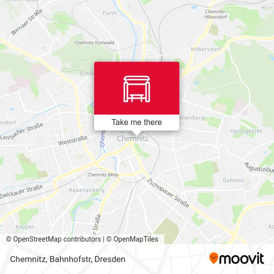 Карта Chemnitz, Bahnhofstr