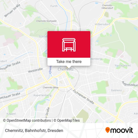 Карта Chemnitz, Bahnhofstr