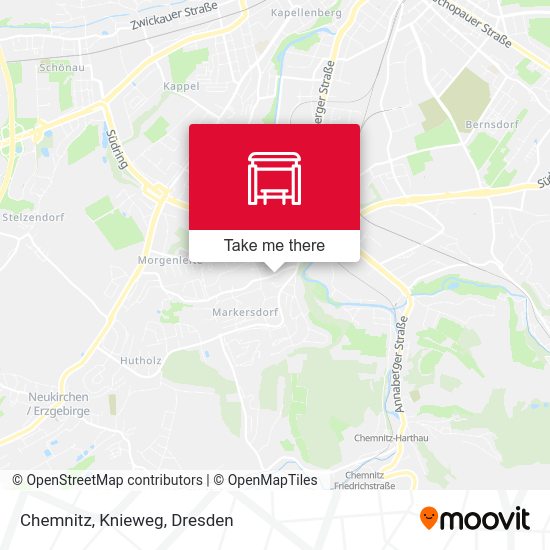 Карта Chemnitz, Knieweg