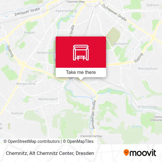 Карта Chemnitz, Alt Chemnitz Center