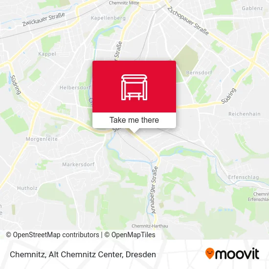 Карта Chemnitz, Alt Chemnitz Center