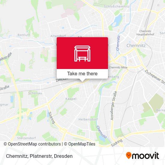 Карта Chemnitz, Platnerstr