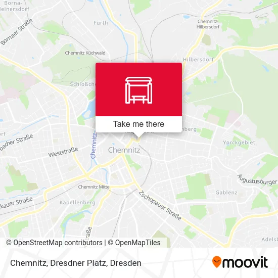 Карта Chemnitz, Dresdner Platz