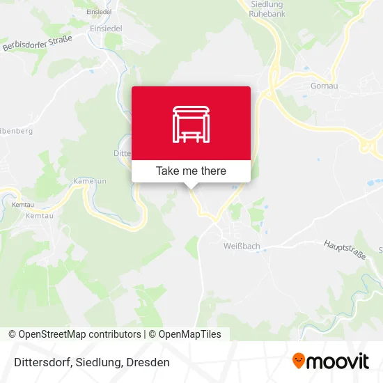 Карта Dittersdorf, Siedlung