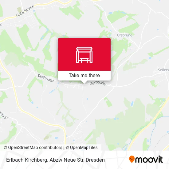 Карта Erlbach-Kirchberg, Abzw Neue Str