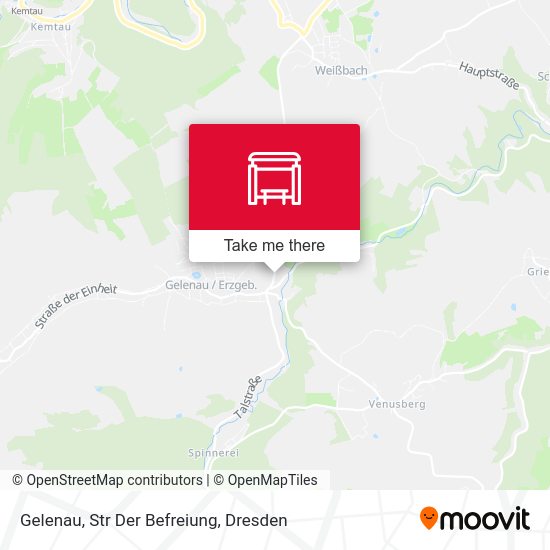 Карта Gelenau, Str Der Befreiung