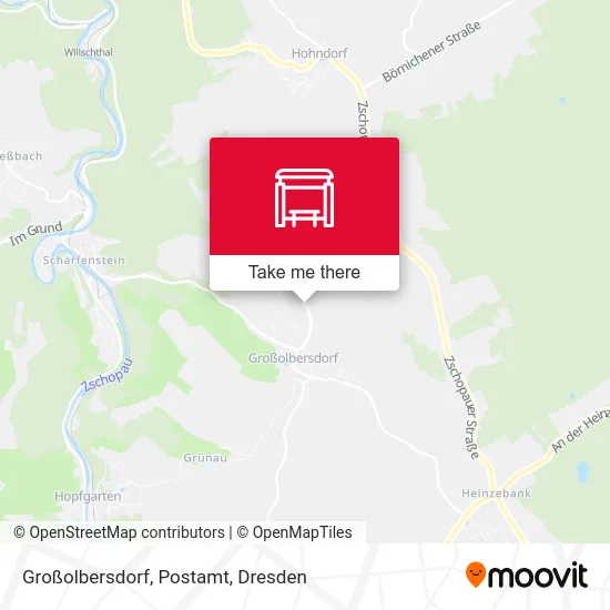 Карта Großolbersdorf, Postamt