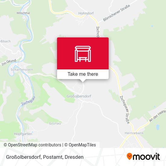 Карта Großolbersdorf, Postamt