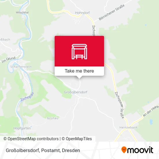 Карта Großolbersdorf, Postamt