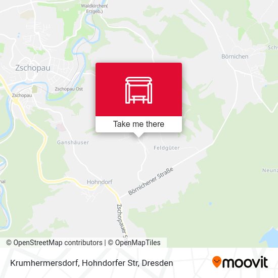 Карта Krumhermersdorf, Hohndorfer Str