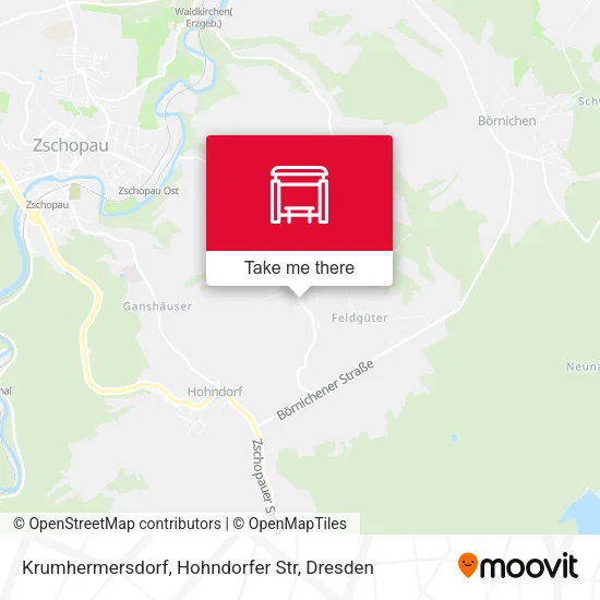 Карта Krumhermersdorf, Hohndorfer Str